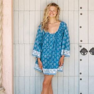 Christy Dawn The Lara Dress in Ocean Seashell